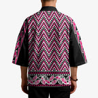 New Zealand Maori Niho Taniwha Kimono Mawhero Mangopare and Puhoro Pattern - Aussie Hoodie