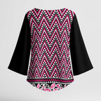 New Zealand Maori Niho Taniwha Kimono Sleeve Blouse Mawhero Mangopare and Puhoro Pattern - Aussie Hoodie