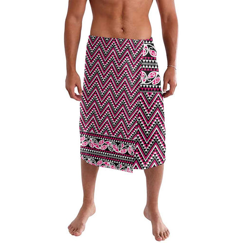 New Zealand Maori Niho Taniwha Lavalava Mawhero Mangopare and Puhoro Pattern