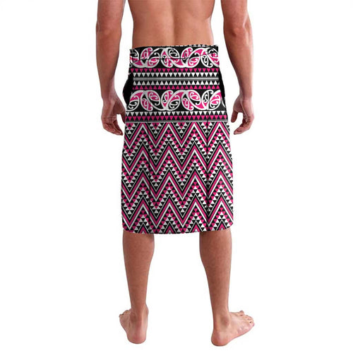 New Zealand Maori Niho Taniwha Lavalava Mawhero Mangopare and Puhoro Pattern