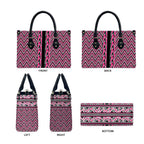 New Zealand Maori Niho Taniwha Leather Bag Mawhero Mangopare and Puhoro Pattern - Aussie Hoodie