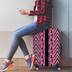 New Zealand Maori Niho Taniwha Luggage Cover Mawhero Mangopare and Puhoro Pattern