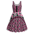 New Zealand Maori Niho Taniwha Midi Dress Mawhero Mangopare and Puhoro Pattern - Aussie Hoodie