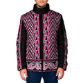 New Zealand Maori Niho Taniwha Padded Jacket Mawhero Mangopare and Puhoro Pattern - Aussie Hoodie