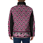 New Zealand Maori Niho Taniwha Padded Jacket Mawhero Mangopare and Puhoro Pattern - Aussie Hoodie