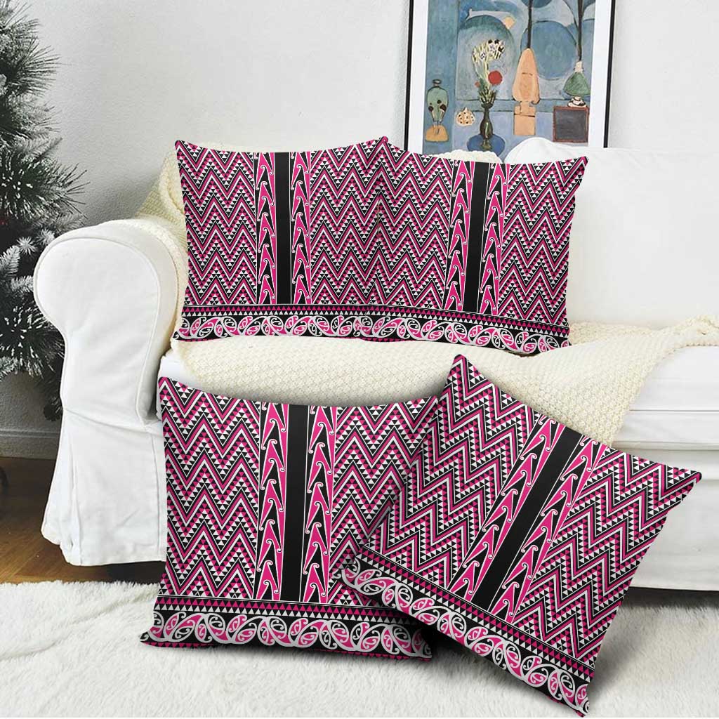 New Zealand Maori Niho Taniwha Pillow Cover Mawhero Mangopare and Puhoro Pattern - Aussie Hoodie