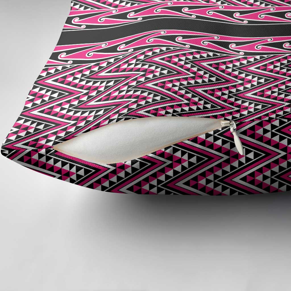 New Zealand Maori Niho Taniwha Pillow Cover Mawhero Mangopare and Puhoro Pattern - Aussie Hoodie