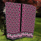 New Zealand Maori Niho Taniwha Quilt Mawhero Mangopare and Puhoro Pattern