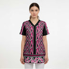 New Zealand Maori Niho Taniwha Scrub Top Mawhero Mangopare and Puhoro Pattern - Aussie Hoodie