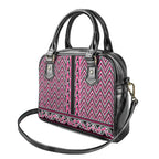 New Zealand Maori Niho Taniwha Shoulder Handbag Mawhero Mangopare and Puhoro Pattern