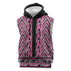 New Zealand Maori Niho Taniwha Sleeveless Hoodie Mawhero Mangopare and Puhoro Pattern - Aussie Hoodie