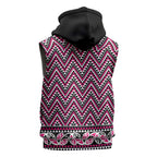 New Zealand Maori Niho Taniwha Sleeveless Hoodie Mawhero Mangopare and Puhoro Pattern - Aussie Hoodie
