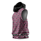 New Zealand Maori Niho Taniwha Sleeveless Hoodie Mawhero Mangopare and Puhoro Pattern - Aussie Hoodie