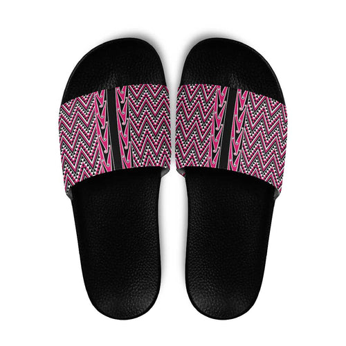 New Zealand Maori Niho Taniwha Slide Sandals Mawhero Mangopare and Puhoro Pattern - Aussie Hoodie