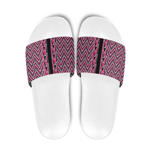 New Zealand Maori Niho Taniwha Slide Sandals Mawhero Mangopare and Puhoro Pattern - Aussie Hoodie