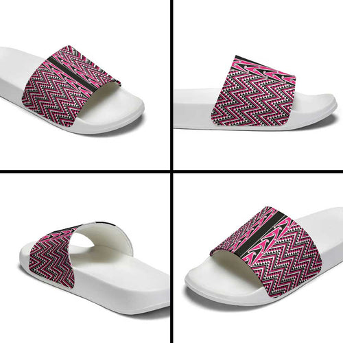 New Zealand Maori Niho Taniwha Slide Sandals Mawhero Mangopare and Puhoro Pattern - Aussie Hoodie