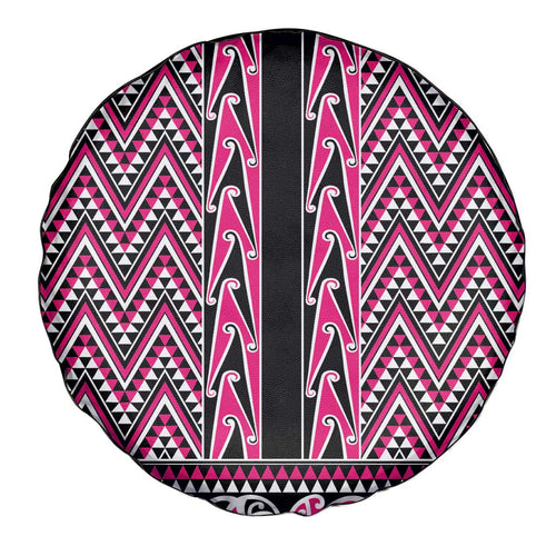 New Zealand Maori Niho Taniwha Spare Tire Cover Mawhero Mangopare and Puhoro Pattern