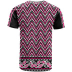 New Zealand Maori Niho Taniwha T Shirt Mawhero Mangopare and Puhoro Pattern