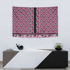 New Zealand Maori Niho Taniwha Tapestry Mawhero Mangopare and Puhoro Pattern