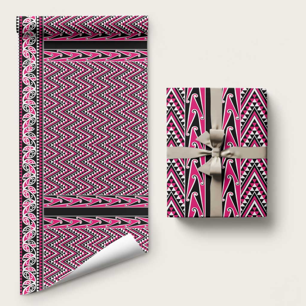 New Zealand Maori Niho Taniwha Wrapping Paper Mawhero Mangopare and Puhoro Pattern - Aussie Hoodie