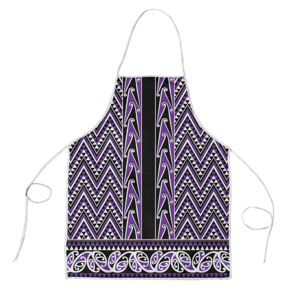 New Zealand Maori Niho Taniwha Apron Waiporopo Mangopare and Puhoro Pattern - Aussie Hoodie