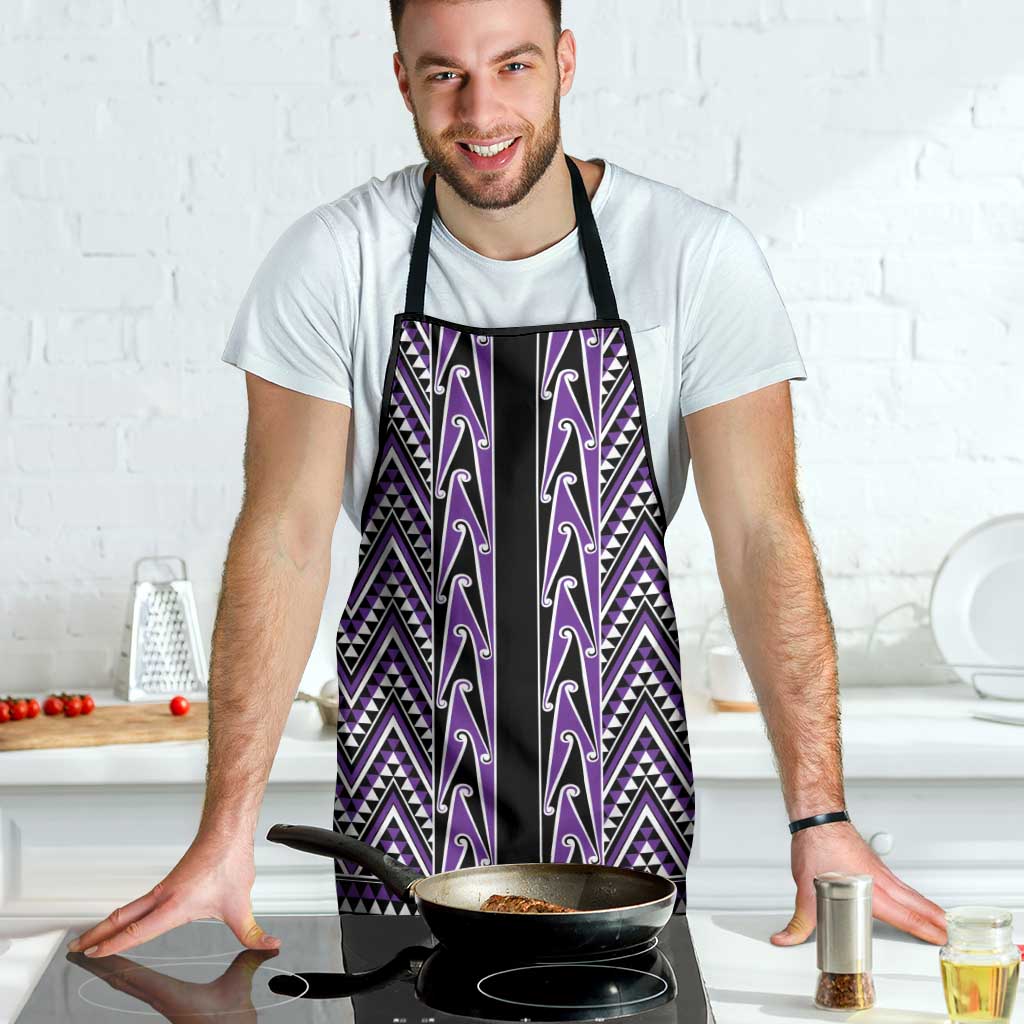 New Zealand Maori Niho Taniwha Apron Waiporopo Mangopare and Puhoro Pattern - Aussie Hoodie