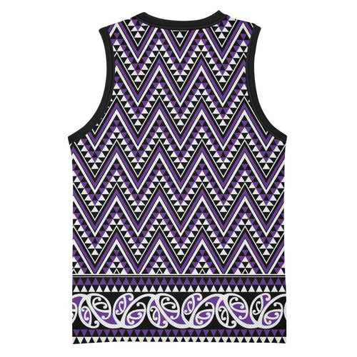 New Zealand Maori Niho Taniwha Basketball Jersey Waiporopo Mangopare and Puhoro Pattern - Aussie Hoodie