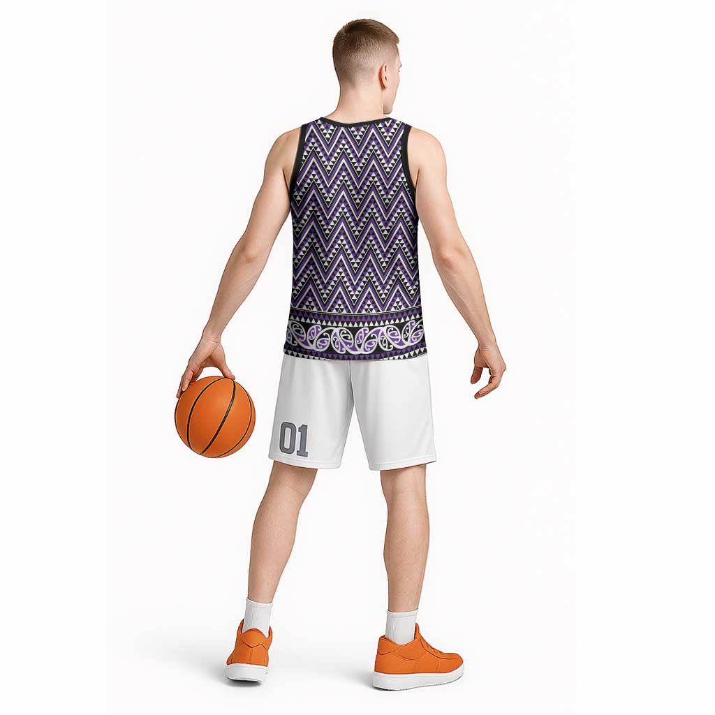 New Zealand Maori Niho Taniwha Basketball Jersey Waiporopo Mangopare and Puhoro Pattern - Aussie Hoodie