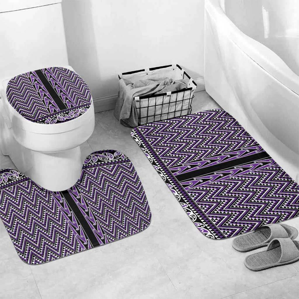 New Zealand Maori Niho Taniwha Bathroom Set Waiporopo Mangopare and Puhoro Pattern - Aussie Hoodie