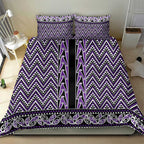 New Zealand Maori Niho Taniwha Bedding Set Waiporopo Mangopare and Puhoro Pattern