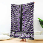 New Zealand Maori Niho Taniwha Blanket Waiporopo Mangopare and Puhoro Pattern