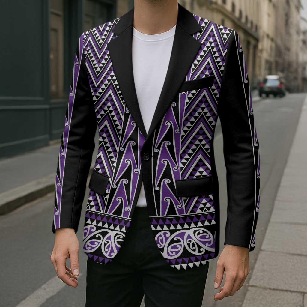 New Zealand Maori Niho Taniwha Blazer Waiporopo Mangopare and Puhoro Pattern - Aussie Hoodie