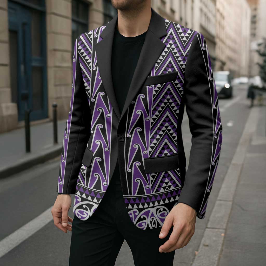 New Zealand Maori Niho Taniwha Blazer Waiporopo Mangopare and Puhoro Pattern - Aussie Hoodie