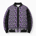 New Zealand Maori Niho Taniwha Bomber Puffer Jacket Waiporopo Mangopare and Puhoro Pattern - Aussie Hoodie