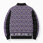 New Zealand Maori Niho Taniwha Bomber Puffer Jacket Waiporopo Mangopare and Puhoro Pattern - Aussie Hoodie
