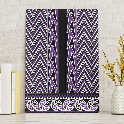New Zealand Maori Niho Taniwha Canvas Wall Art Waiporopo Mangopare and Puhoro Pattern