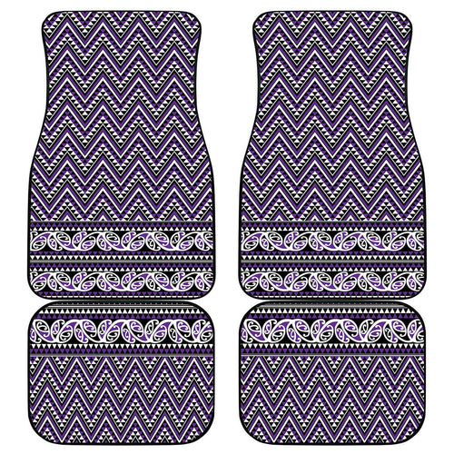 New Zealand Maori Niho Taniwha Car Mats Waiporopo Mangopare and Puhoro Pattern