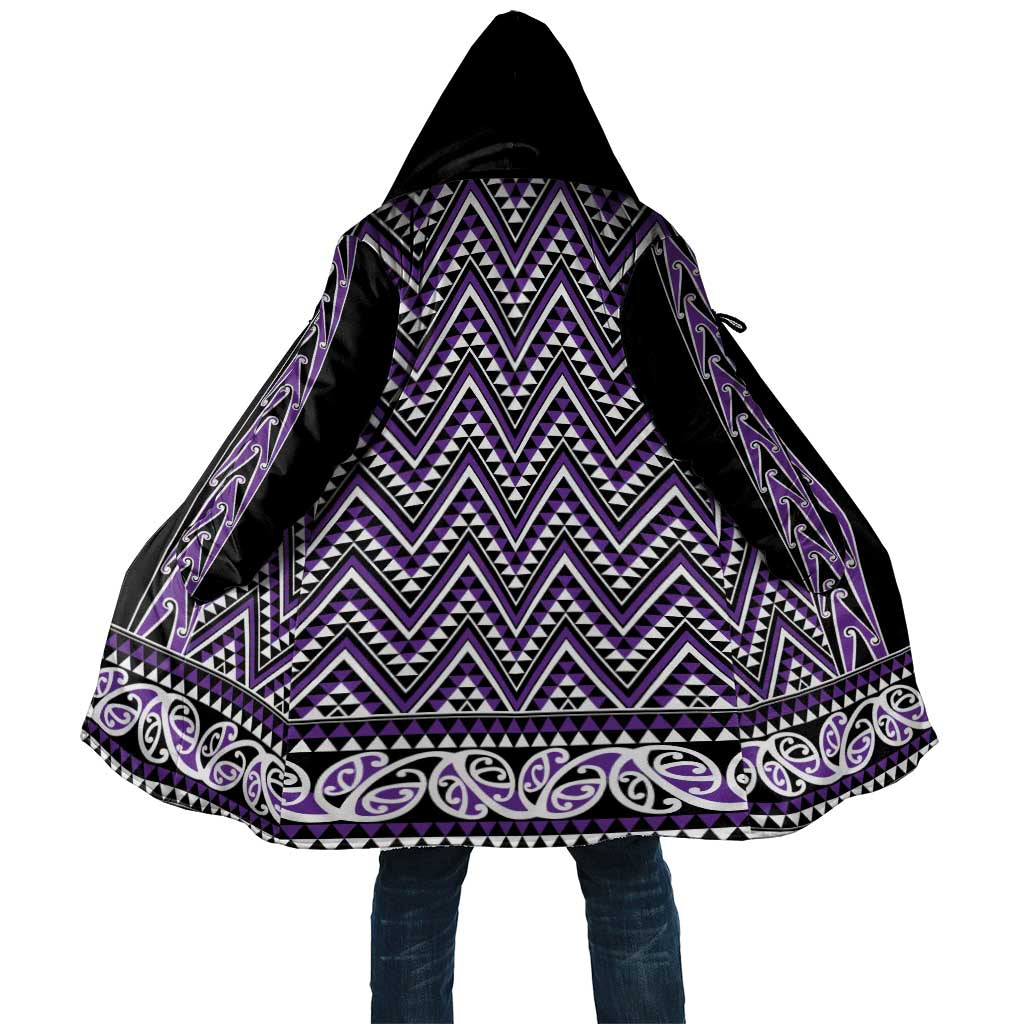 New Zealand Maori Niho Taniwha Cloak Waiporopo Mangopare and Puhoro Pattern - Aussie Hoodie