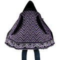 New Zealand Maori Niho Taniwha Cloak Waiporopo Mangopare and Puhoro Pattern - Aussie Hoodie