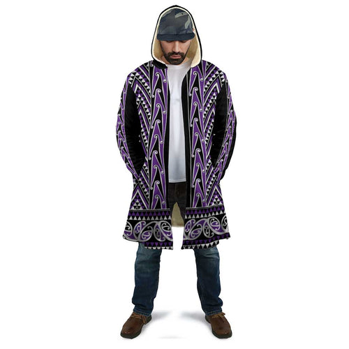 New Zealand Maori Niho Taniwha Cloak Waiporopo Mangopare and Puhoro Pattern - Aussie Hoodie