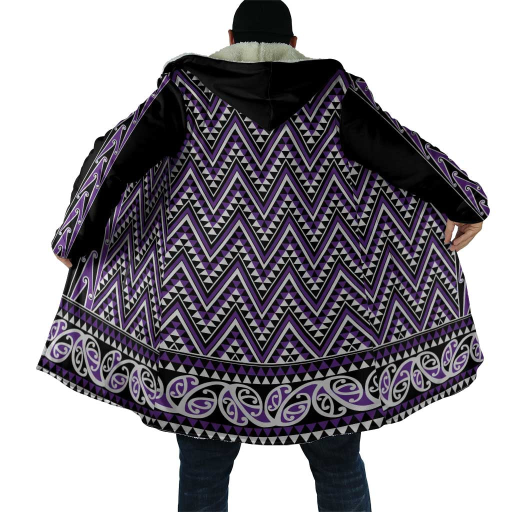 New Zealand Maori Niho Taniwha Cloak Waiporopo Mangopare and Puhoro Pattern - Aussie Hoodie