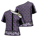 New Zealand Maori Niho Taniwha Cross Shoulder Shirt Waiporopo Mangopare and Puhoro Pattern - Aussie Hoodie