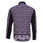 New Zealand Maori Niho Taniwha Family Matching Long Sleeve Bodycon Dress and Hawaiian Shirt Waiporopo Mangopare and Puhoro Pattern