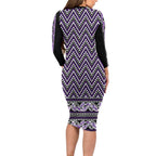 New Zealand Maori Niho Taniwha Family Matching Long Sleeve Bodycon Dress and Hawaiian Shirt Waiporopo Mangopare and Puhoro Pattern