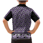 New Zealand Maori Niho Taniwha Family Matching Mermaid Dress and Hawaiian Shirt Waiporopo Mangopare and Puhoro Pattern