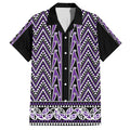 New Zealand Maori Niho Taniwha Family Matching Off Shoulder Maxi Dress and Hawaiian Shirt Waiporopo Mangopare and Puhoro Pattern