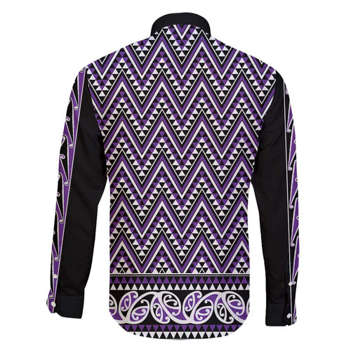 New Zealand Maori Niho Taniwha Family Matching Off Shoulder Short Dress and Hawaiian Shirt Waiporopo Mangopare and Puhoro Pattern