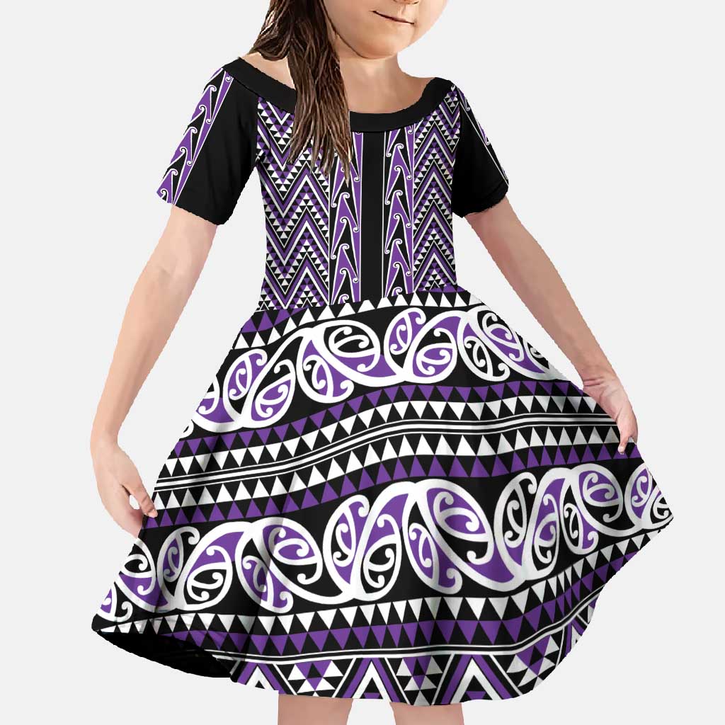 New Zealand Maori Niho Taniwha Family Matching Tank Maxi Dress and Hawaiian Shirt Waiporopo Mangopare and Puhoro Pattern