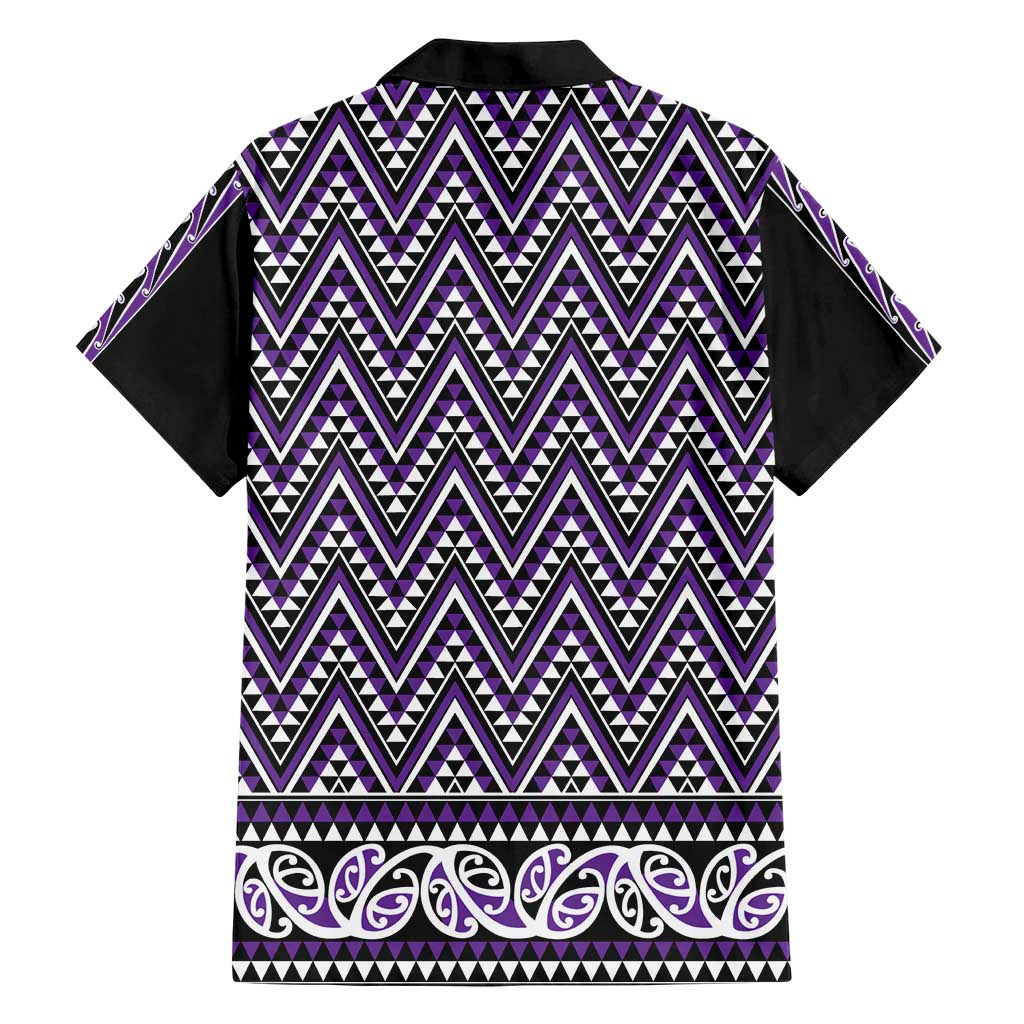 New Zealand Maori Niho Taniwha Hawaiian Shirt Waiporopo Mangopare and Puhoro Pattern