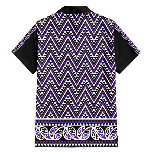 New Zealand Maori Niho Taniwha Hawaiian Shirt Waiporopo Mangopare and Puhoro Pattern